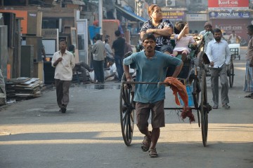 A rickshaw in Kolkata
